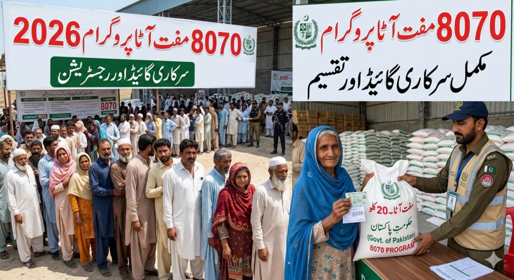 8070 مفت آٹا پروگرام 2026 – مکمل سرکاری گائیڈ