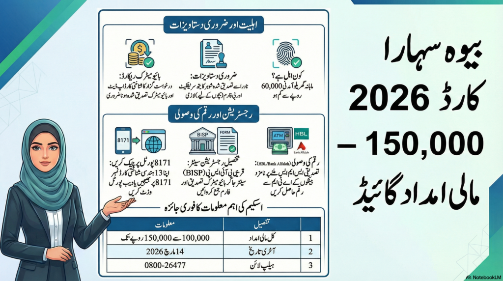 Bewa Sahara Card 2026 – 150000 مالی امداد گائیڈ