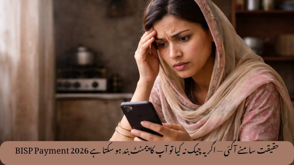 BISP Payment 2026 حقیقت سامنے آگئی — اگر یہ چیک نہ کیا تو آپ کا پیمنٹ بند ہو سکتا ہے